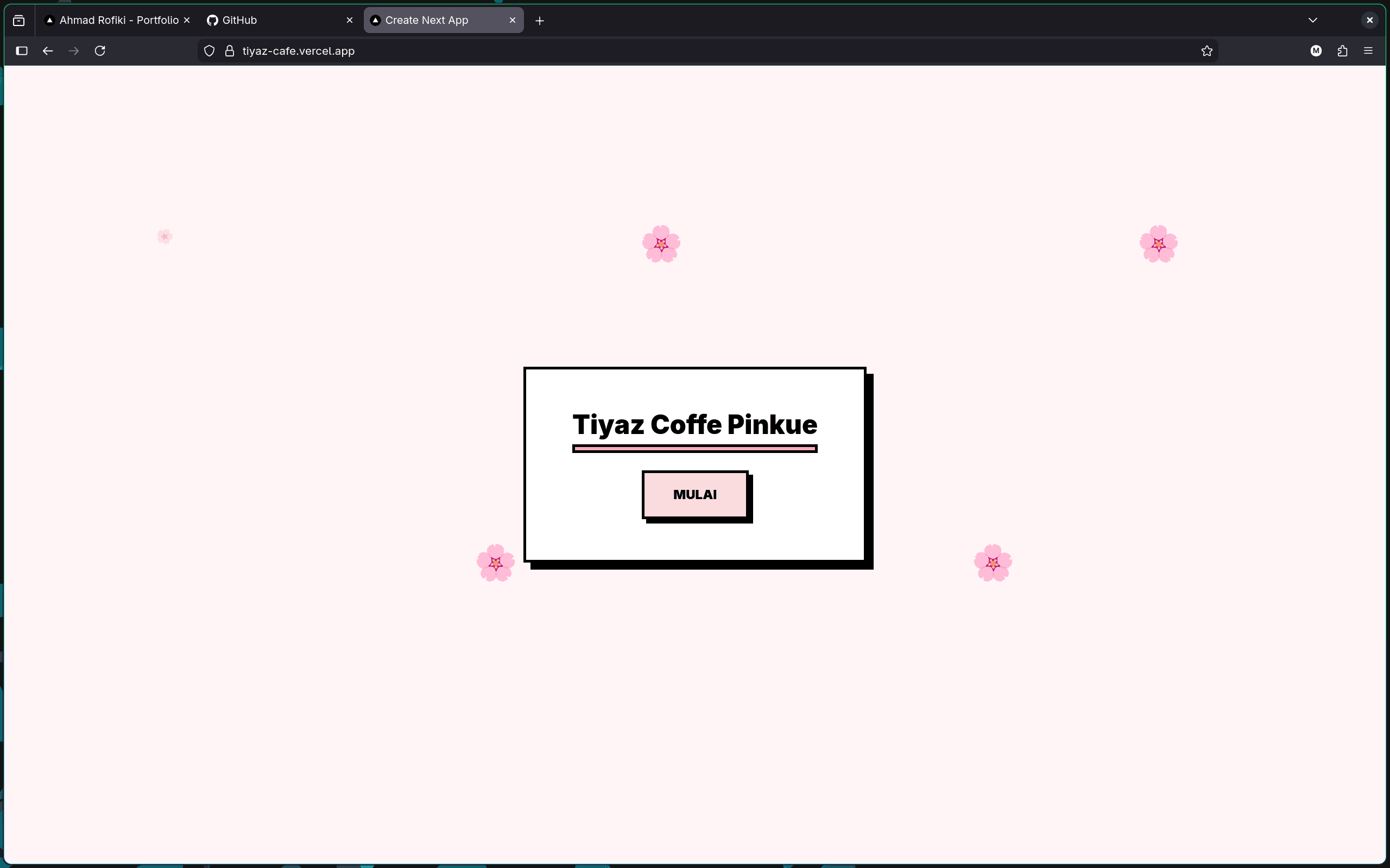 Cafe Landing Page